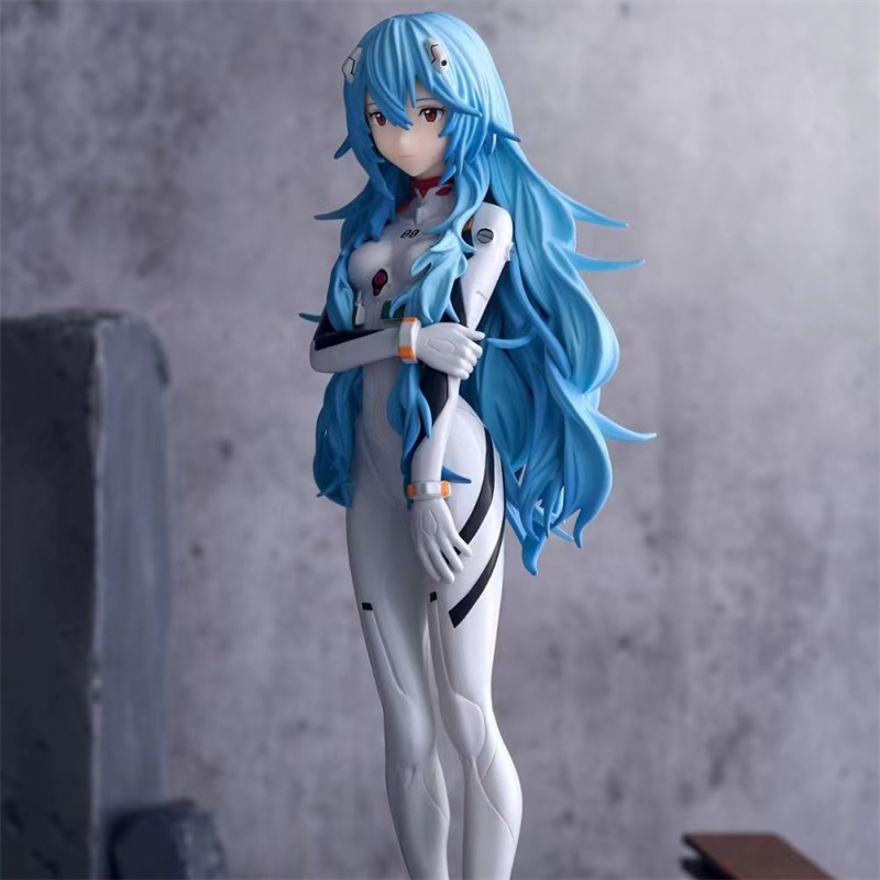 Mô Hình Nhân Vật Ayanami Rei Tóc Dài 17cm Bằng PVC