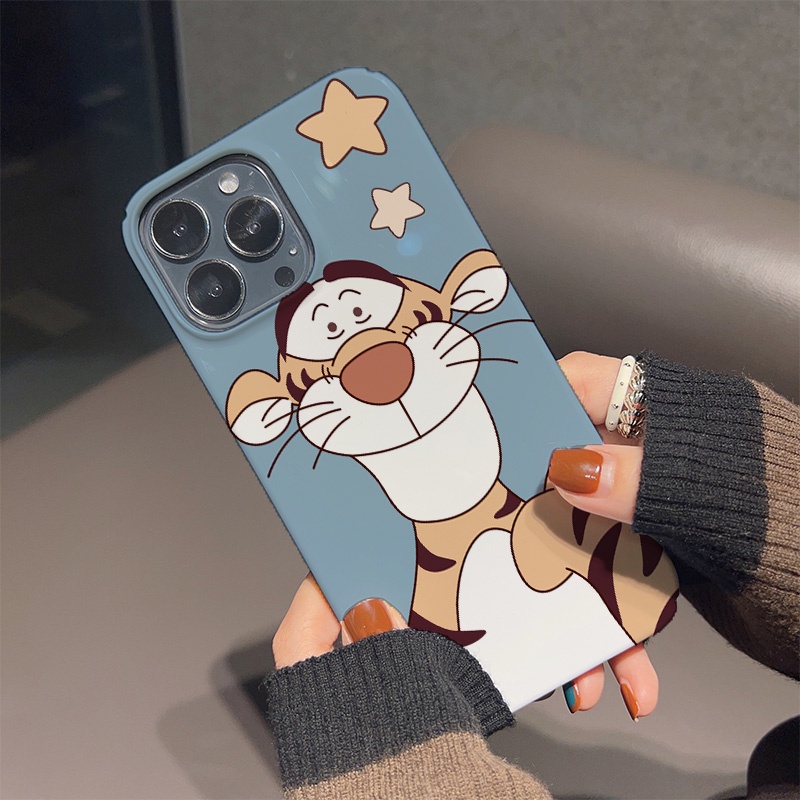 Ốp Điện Thoại Cứng Chống Sốc Họa Tiết Hổ Hoạt Hình Cho iphone 14 pro Max 11 13 12 7Plus 8 X XS Max
