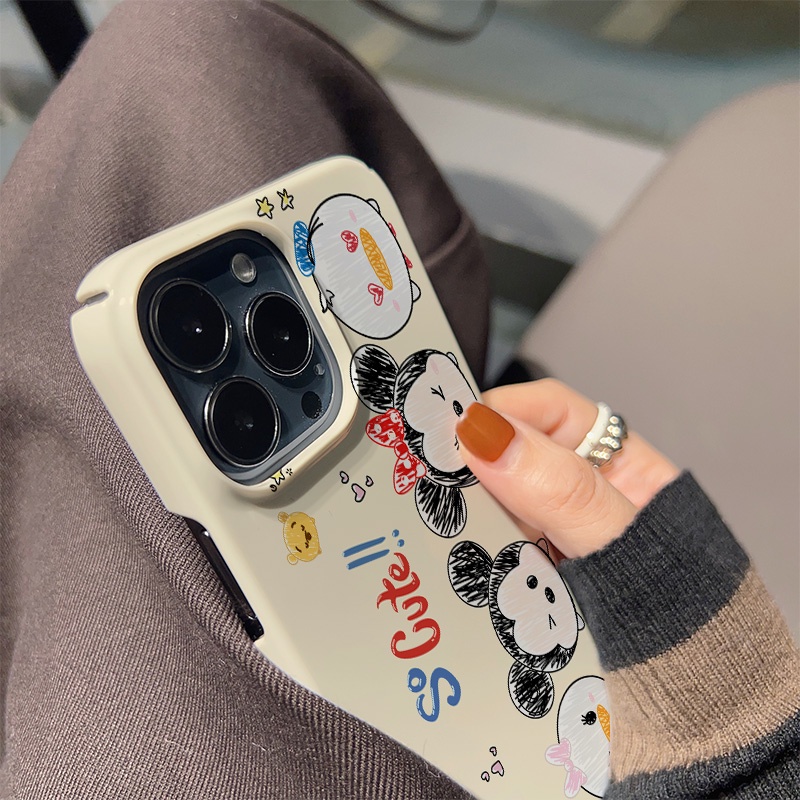 Ốp Điện Thoại Cứng Chống Sốc Họa Tiết Hoạt Hình Cho iphone 14 pro Max 11 13 12 7Plus 8 X XS Max