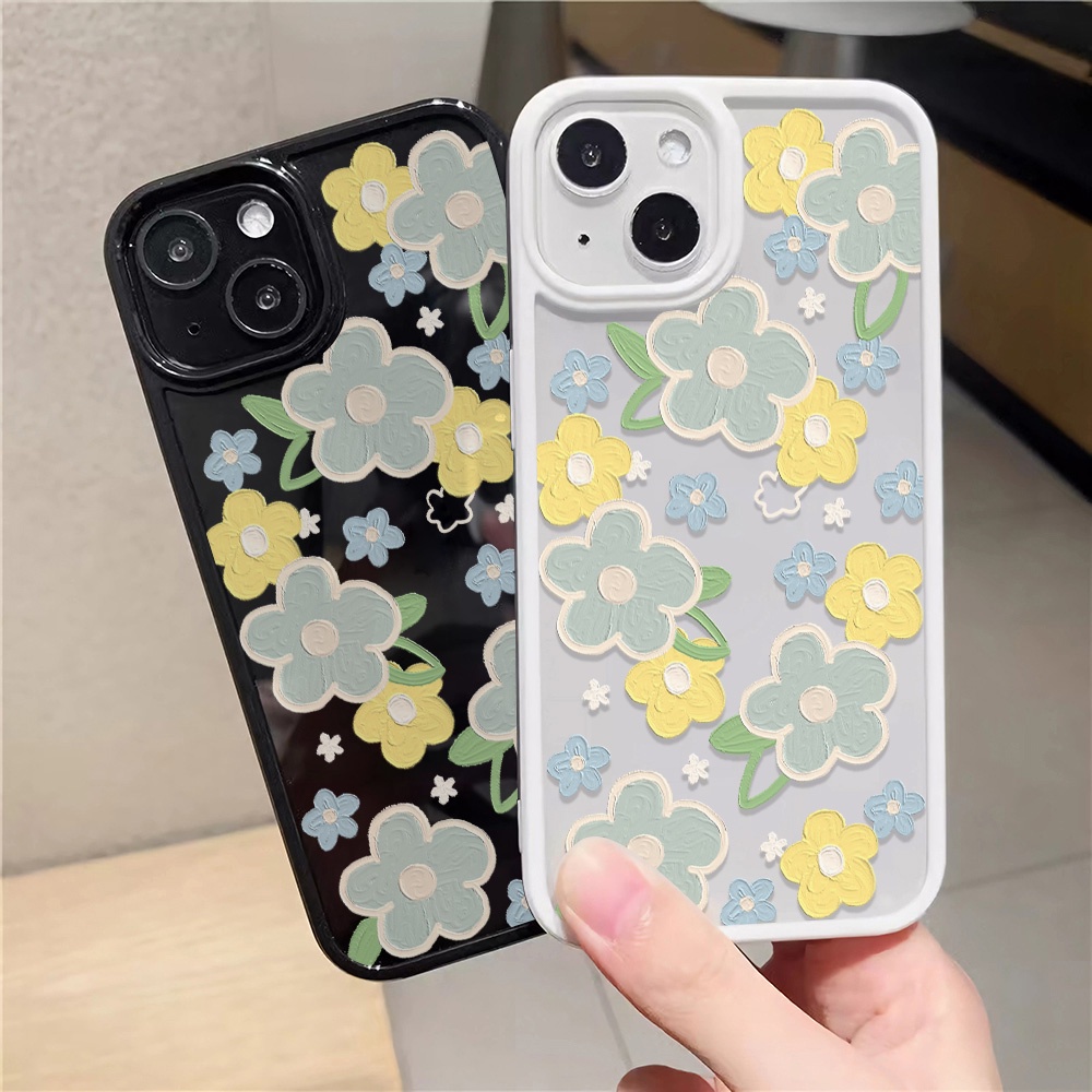 Ốp Điện Thoại Nhựa Acrylic Cứng Trong Suốt Hình Hoa Cho iphone 14 pro Max 11 13 12 7Plus 8 X XS Max