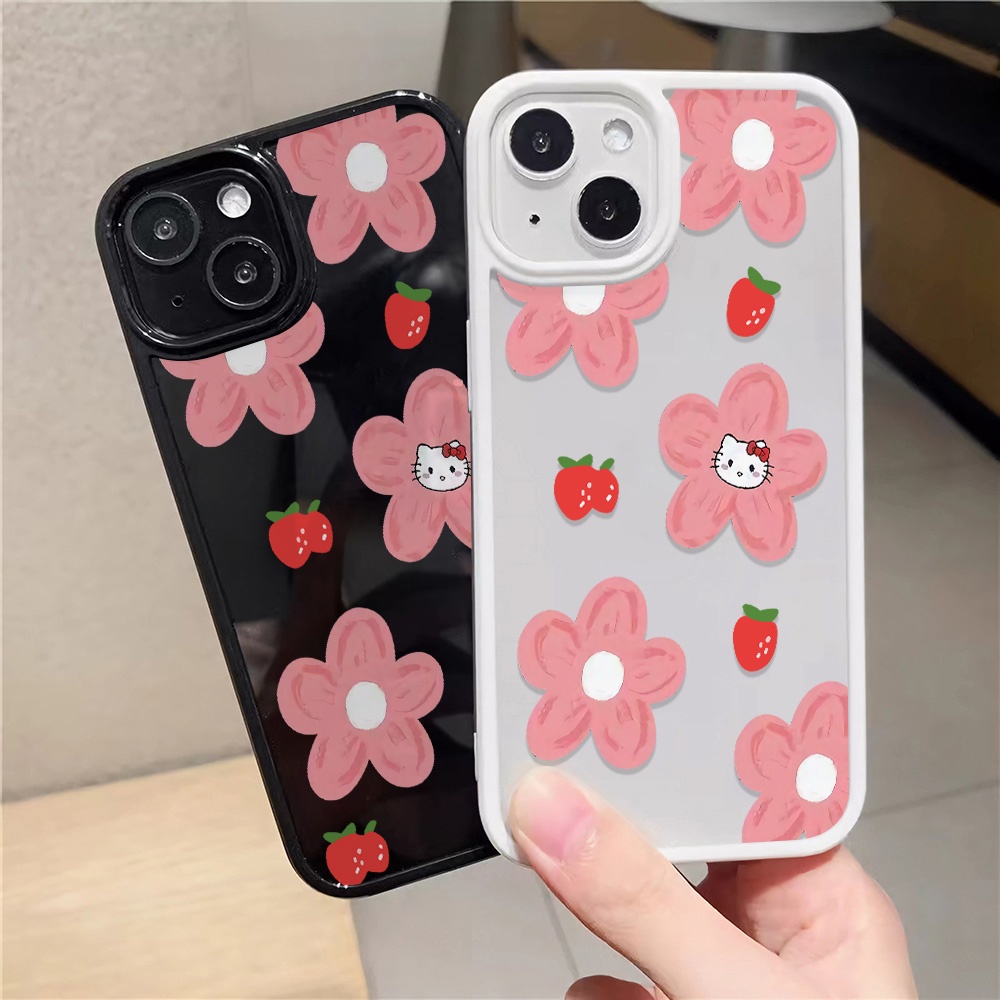 Ốp Điện Thoại Nhựa Acrylic Cứng Trong Suốt Hình Hello Kitty Cho iphone 14 pro Max 11 13 12 7Plus 8 X XS Max