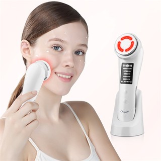  CkeyiN EMS Máy Mát Xa Làm Săn Chắc Da Mặt Có Đèn LED MR580 