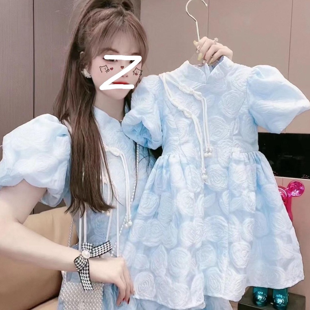 Đầm Sườn Xám Cách Tân Thời Trang Mùa Hè 2023 Cho Mẹ Và Bé