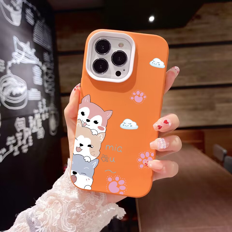 Ốp Điện Thoại silicon Dẻo Hình Mèo / Đám Mây 3 Trong 1 Cho iPhone 14Promax 13 12 11 7Plus X XR 7 8