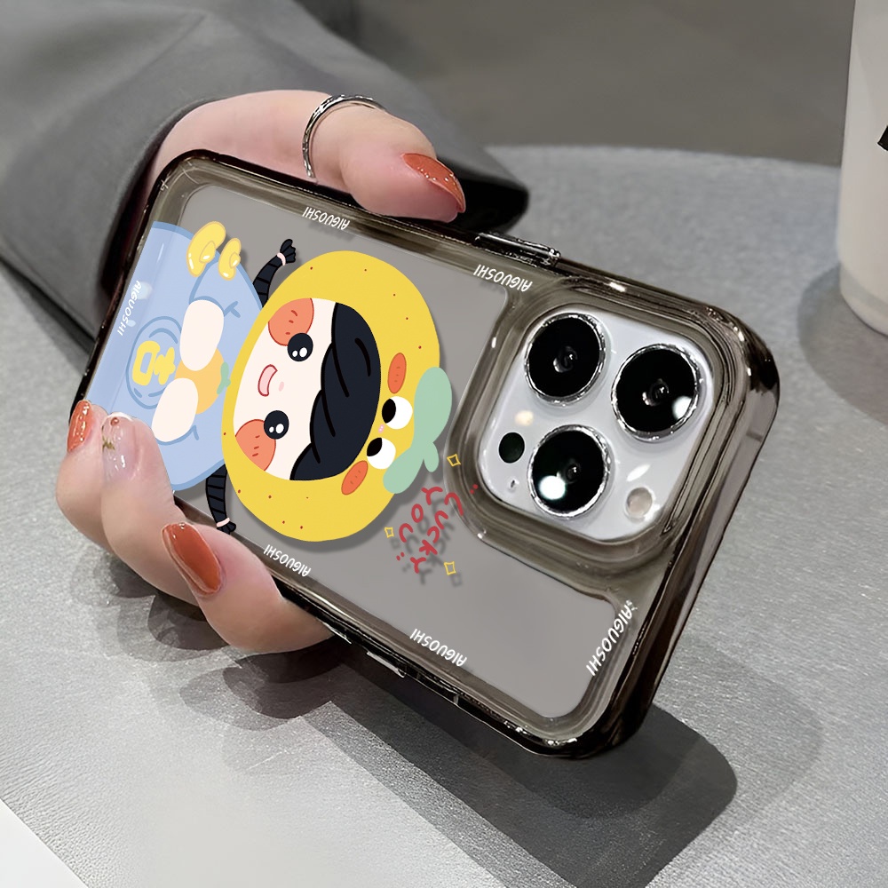 Ốp Điện Thoại Trong Suốt In Hình Quả Cam May Mắn Cho iphone 14 pro max 11 13 12 7 8 Plus X XR XSMax