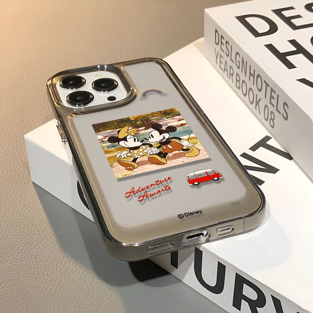 Ốp Điện Thoại Trong Suốt In Hình Chuột Mickey Minnie Cho iphone 14 pro max 11 13 12 7 8 Plus X XR XSMax