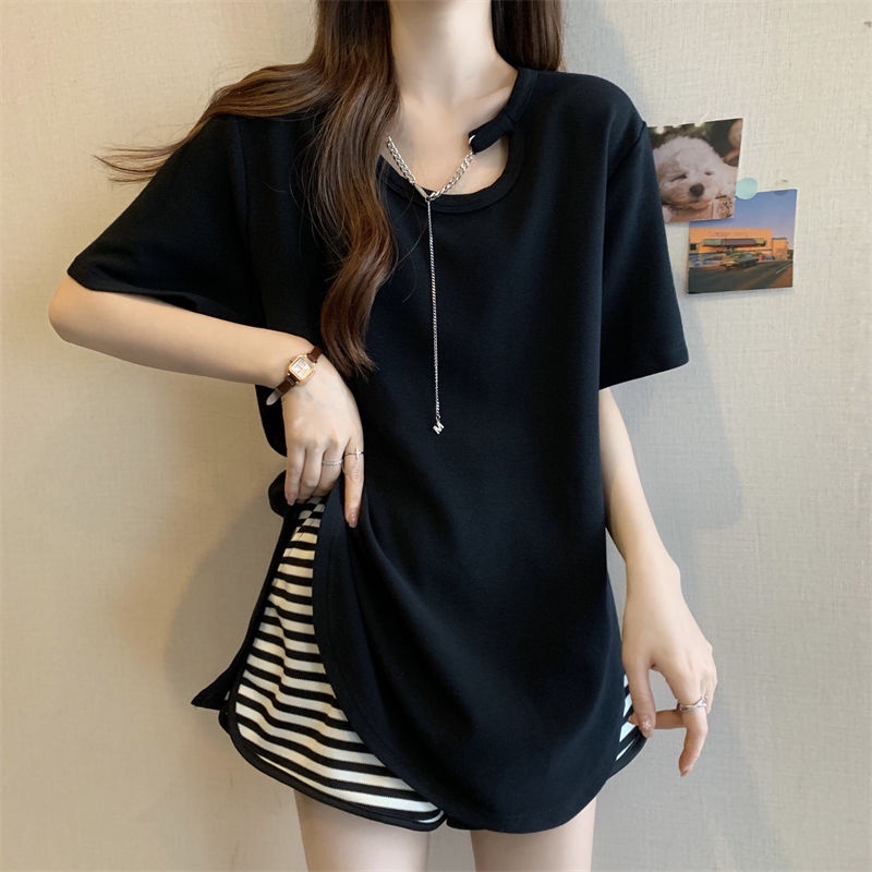 Áo Thun Ngắn Tay Dáng Rộng Mỏng Thời Trang Mùa Hè 2023 Mới Mẻ Dễ Phối Đồ Cho Nữ