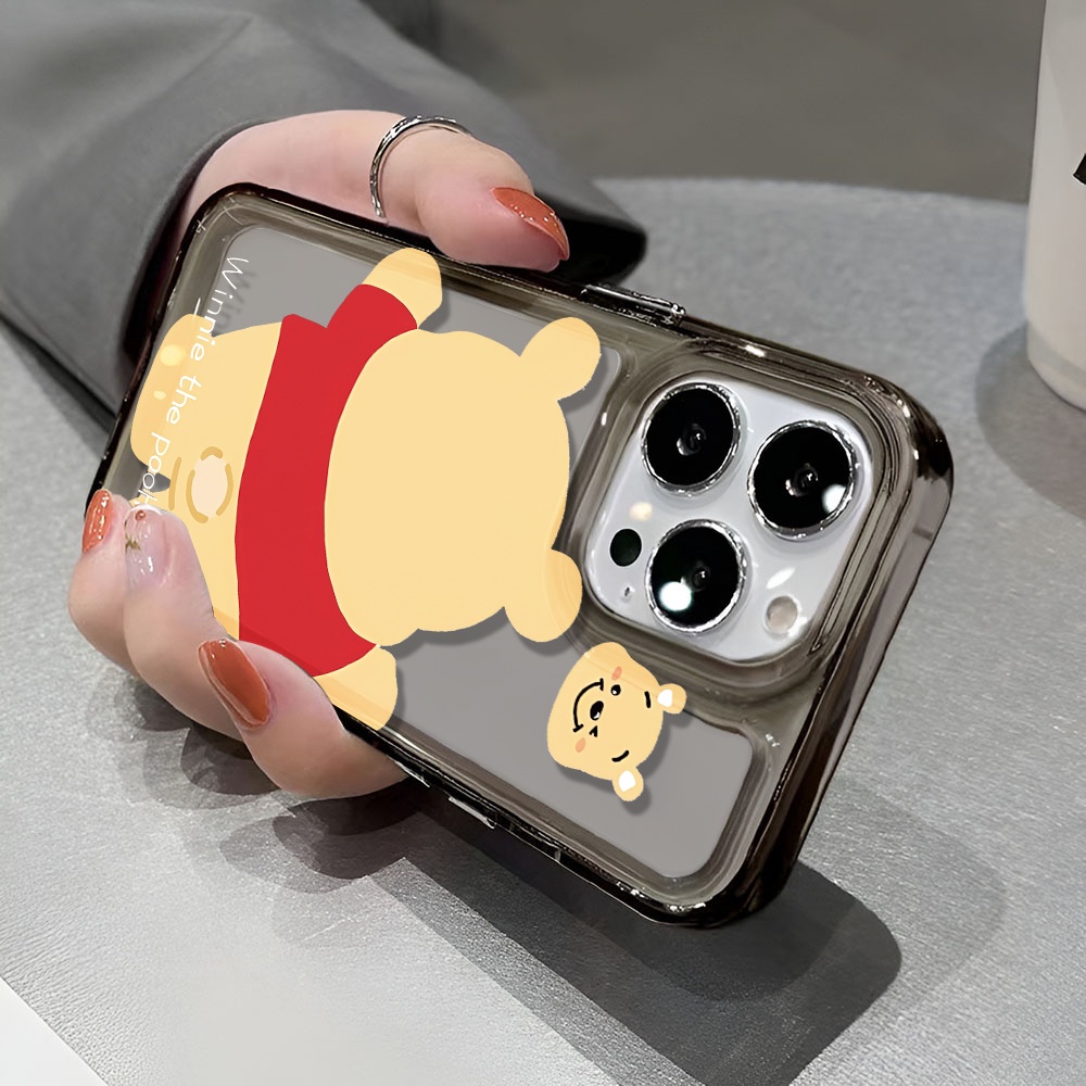Ốp Điện Thoại Trong Suốt Họa Tiết Hoạt Hình Winnie the Pooh Chống Sốc Cho iphone 14 pro max 11 13 12 7 8 Plus X XR XSMax