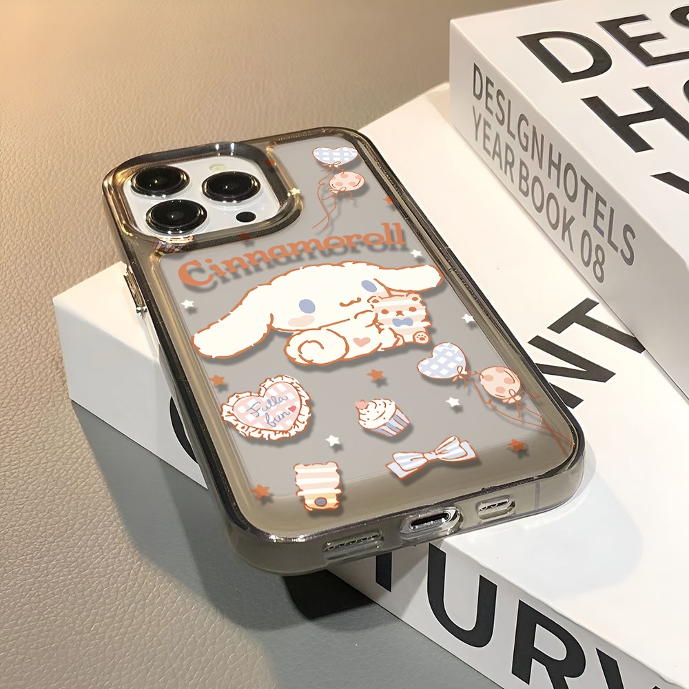 Ốp Điện Thoại Trong Suốt Hình Gấu Cinnamoroll Cho iphone 14 pro max 11 13 12 7 8 Plus X XR XSMax