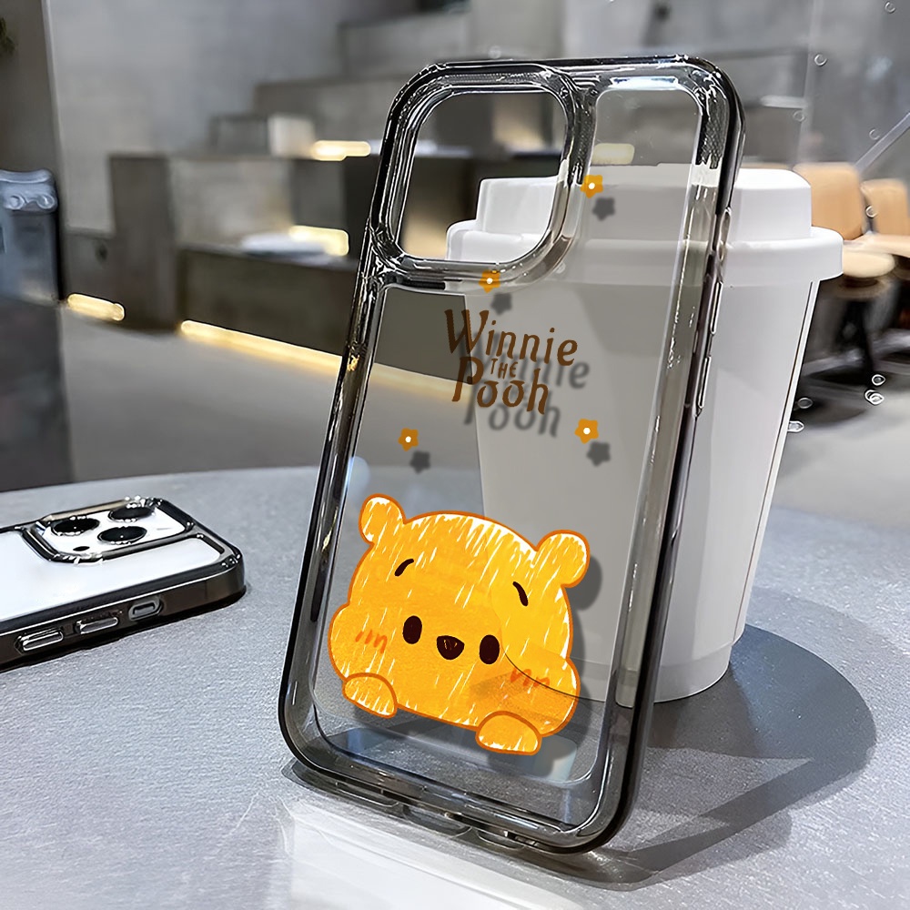 Ốp Điện Thoại Trong Suốt In Hình Gấu Winnie Hoạt Hình Cho iphone 14 pro max 11 13 12 7 8 Plus X XR XSMax