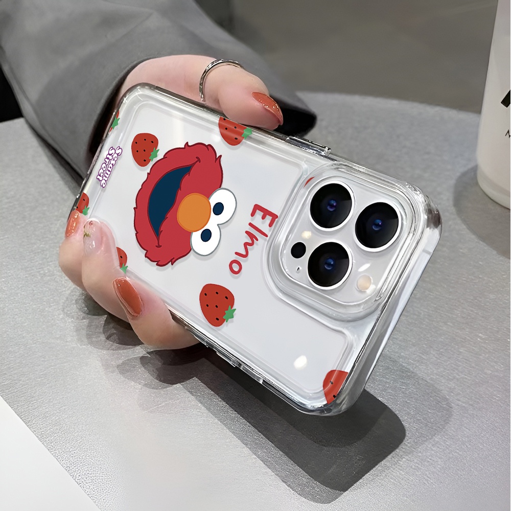 Ốp Điện Thoại Trong Suốt In Hoạt Hình Sesame Street Cho iphone 14 pro max 11 13 12 7 8 Plus X XR XSMax