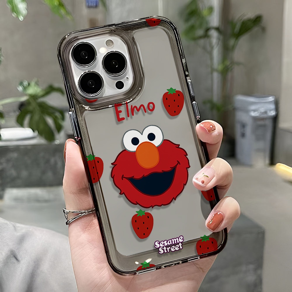 Ốp Điện Thoại Trong Suốt In Hoạt Hình Sesame Street Cho iphone 14 pro max 11 13 12 7 8 Plus X XR XSMax