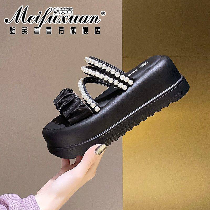 Dép Bánh Mì Đế Dày Tăng Chiều Cao Dễ Thương Thời Trang Cho Nữ @ -