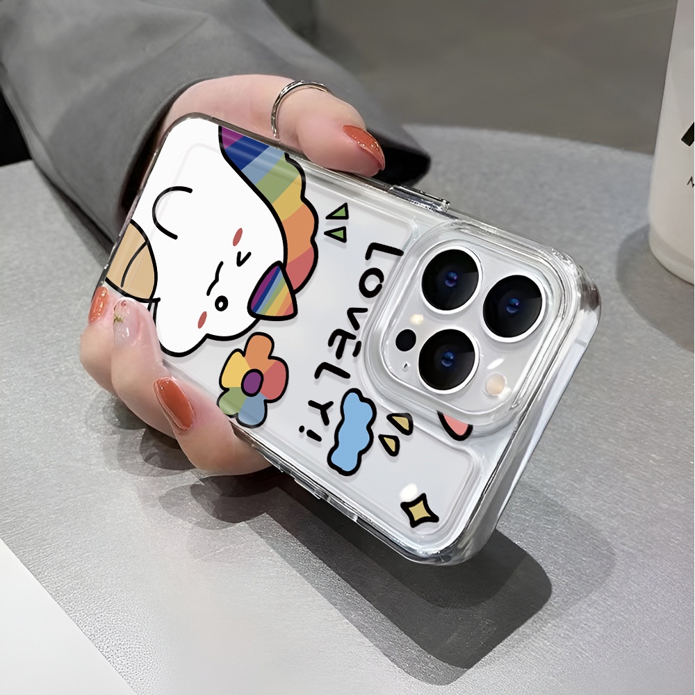 Ốp Điện Thoại Trong Suốt In Hình Kỳ Lân Cho iphone 14 pro max 11 13 12 7 8 Plus X XR XSMax