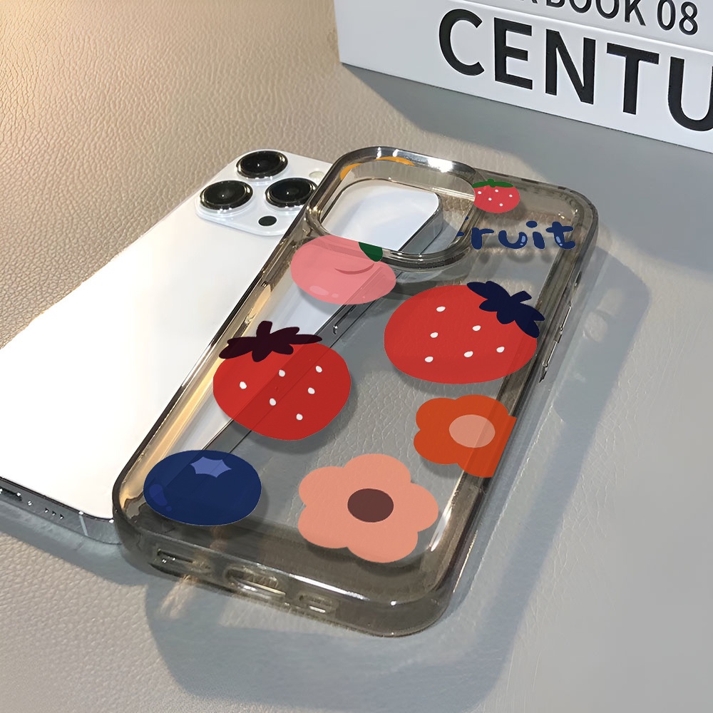 Ốp Điện Thoại Trong Suốt In Hình Gấu Và Hoa Cho iphone 14 pro max 11 13 12 7 8 Plus X XR XSMax