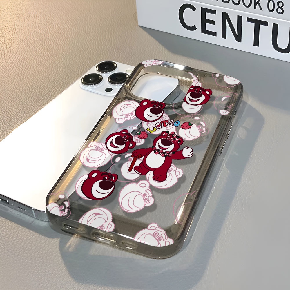 Ốp Điện Thoại Trong Suốt Chống Sốc Hình Lotso Cho iphone 14 pro max 11 13 12 7 8 Plus X XR XSMax