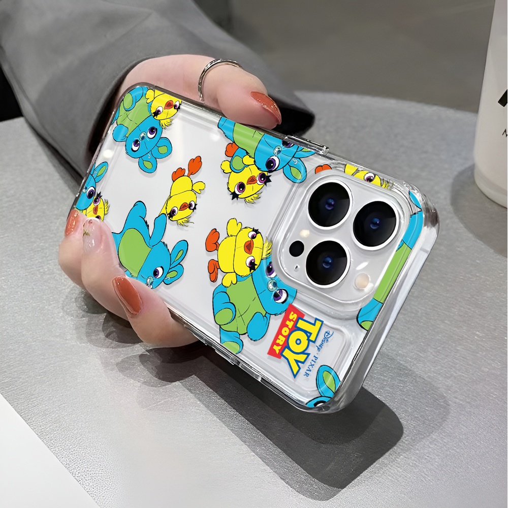 Ốp Điện Thoại Trong Suốt Chống Sốc In Hình Thỏ Dễ Thương Cho iphone 14 pro max 11 13 12 7 8 Plus X XR XSMax