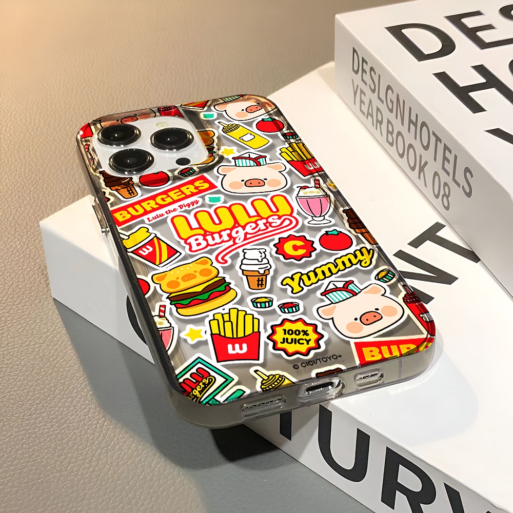 Ốp Điện Thoại Trong Suốt Chống Sốc Hình Thức Ăn Cho iphone 14 pro max 11 13 12 7 8 Plus X XR XSMax