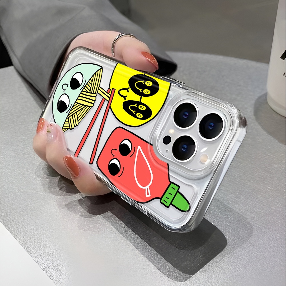 Ốp Điện Thoại Trong Suốt Chống Sốc In Họa Tiết Hoạt Hình Cho iphone 14 pro max 11 13 12 7 8 Plus X XR XSMax