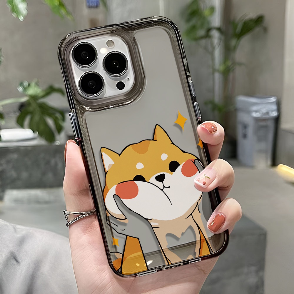 Ốp Điện Thoại Trong Suốt Chống Sốc In Hình Mèo Cho iphone 14 pro max 11 13 12 7 8 Plus X XR XSMax