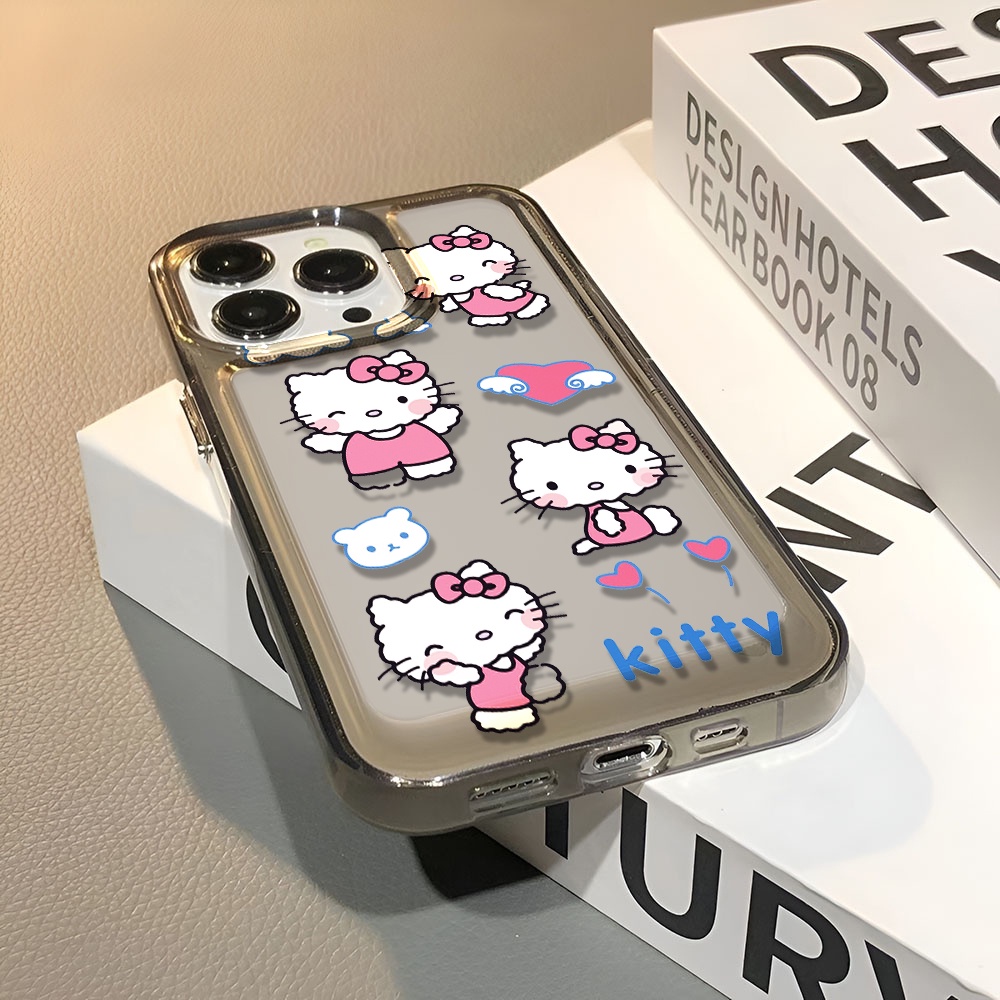 Ốp Điện Thoại Trong Suốt Chống Sốc In Hình Hello Kitty Cho iphone 14 pro max 11 13 12 7 8 Plus X XR XSMax