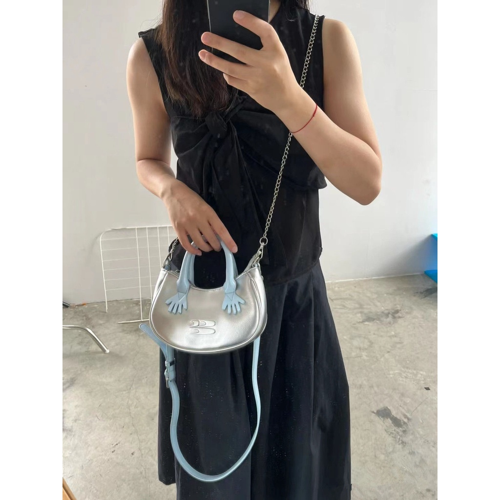 Túi Xách Đeo Chéo Màu Trơn Thời Trang Xuân Hè Cho Nữ