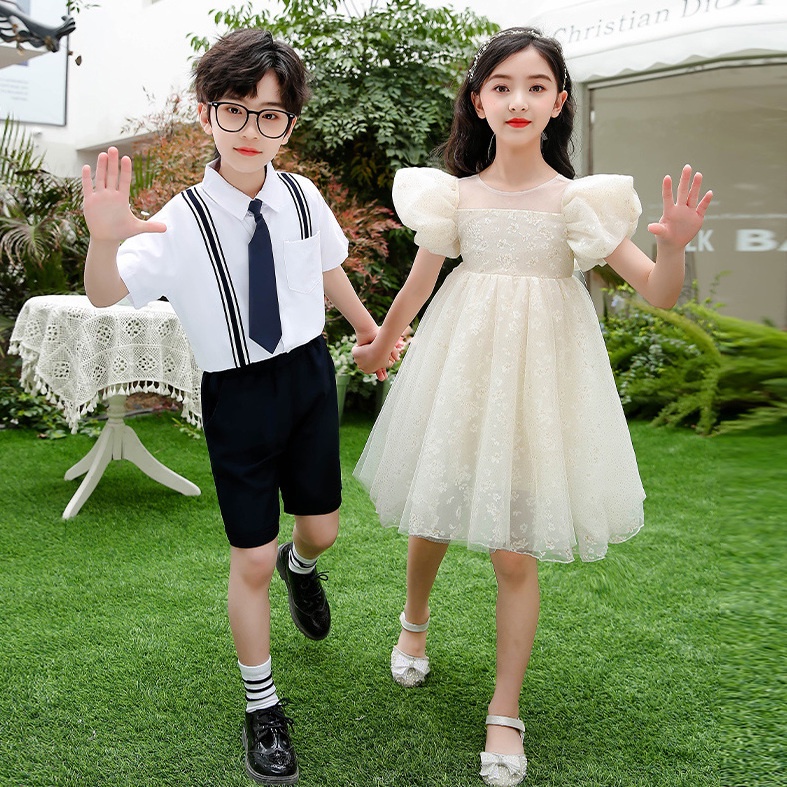 ✨Hàng Có Sẵn!✨ Bộ Trang Phục Trình Diễn Nhảy Múa Pettiskirt Dành Cho Học Sinh Tiểu Học