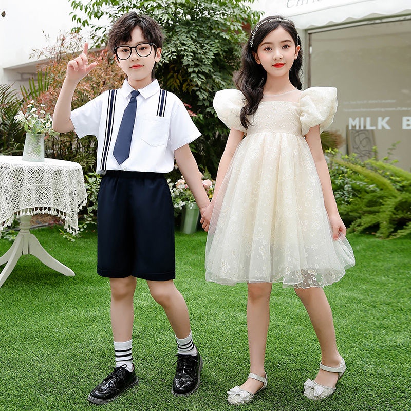✨Hàng Có Sẵn!✨ Bộ Trang Phục Trình Diễn Nhảy Múa Pettiskirt Dành Cho Học Sinh Tiểu Học