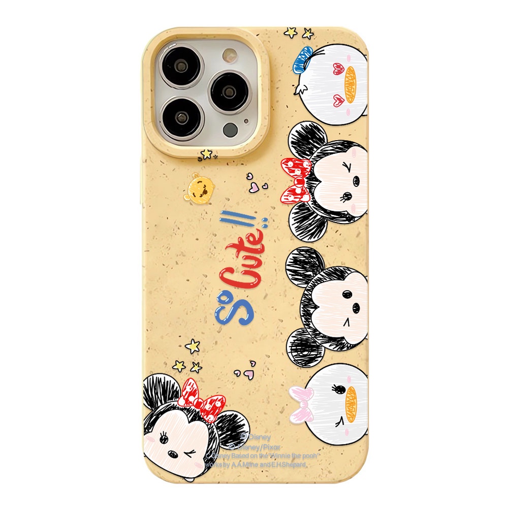 Ốp Điện Thoại Chống Sốc Màu Trắng In Họa Tiết Hoạt Hình Cho iphone 14 pro max 11 13 12 7 8 Plus X XR XSMax