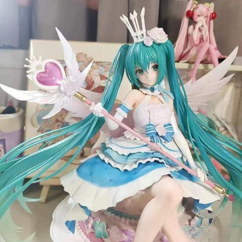 Mô Hình Nhân Vật Hatsune Miku Mặc Sườn Xám Tuyết Xinh Xắn