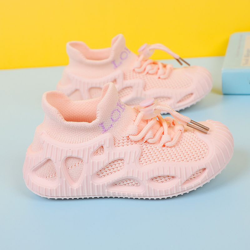 Giày Thể Thao Phối Lưới Thoáng Khí Thời Trang Xuân Thu 2023 Mới Cho Bé