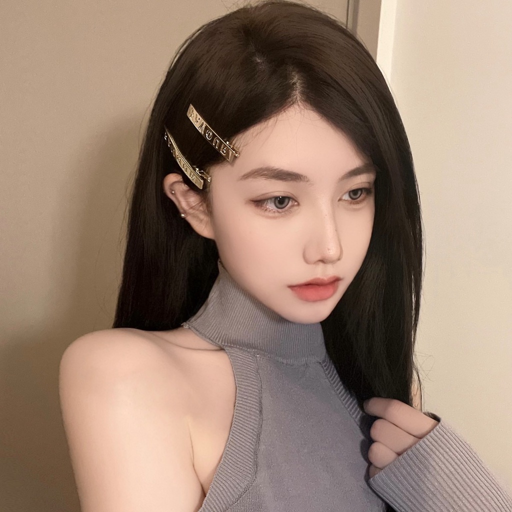 Kẹp Tóc Kim Loại Hình Chữ Cái Thời Trang Cho Nữ