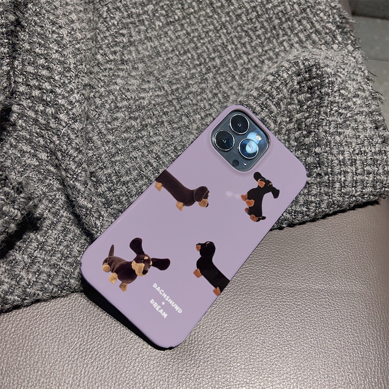 Ốp Điện Thoại Cứng In Hình Chú Chó Dễ Thương Cho iphone 14promax 11 13 12 7Plus 8 X XS Max