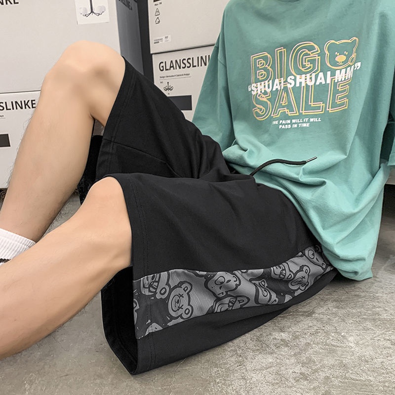 Quần Short Dáng Rộng Thời Trang Mùa Hè Dễ Phối Đồ Phong Cách Harajuku Cho Nam