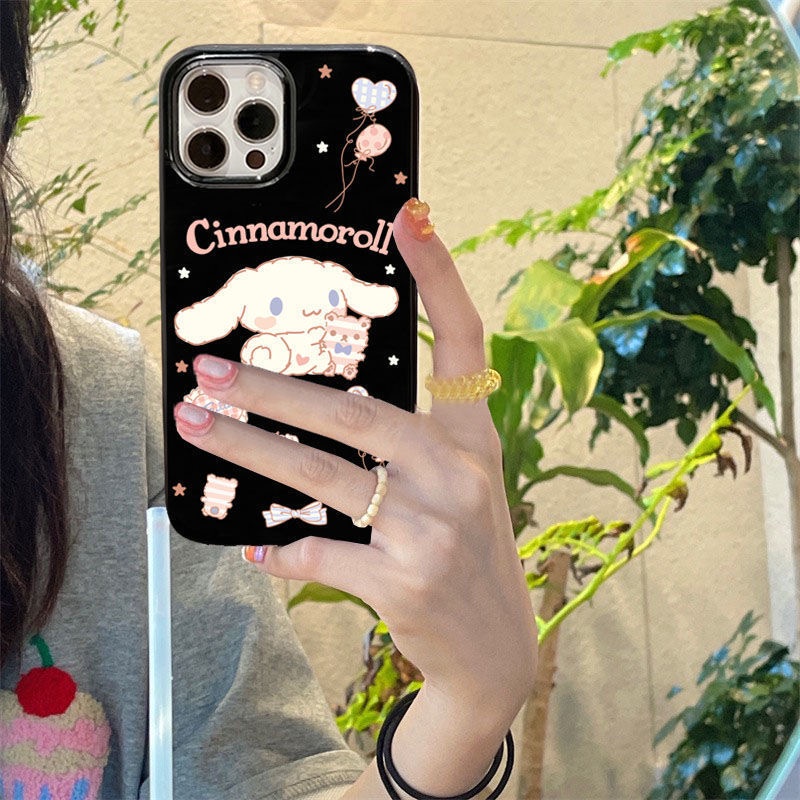 Ốp Điện Thoại Silicone TPU Mềm Bóng In Hình Cinnamoroll Chống Sốc Cho iphone 14promax 11 13 12 7Plus 8 X XS Max