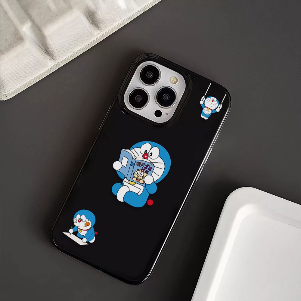 Ốp Điện Thoại Silicone TPU Mềm Bóng In Hình Doraemon Cho iphone 14promax 11 13 12 7Plus 8 X XS Max