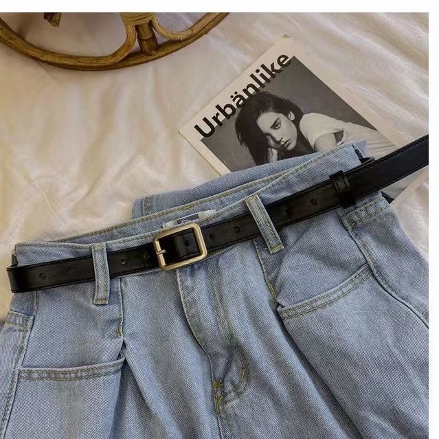 Thắt Lưng Mỏng Có Khóa Cài Phong Cách Hàn Quốc Cổ Điển Dễ Phối Đồ Hàng Mới Dành Cho Học Sinh Nam Nữ