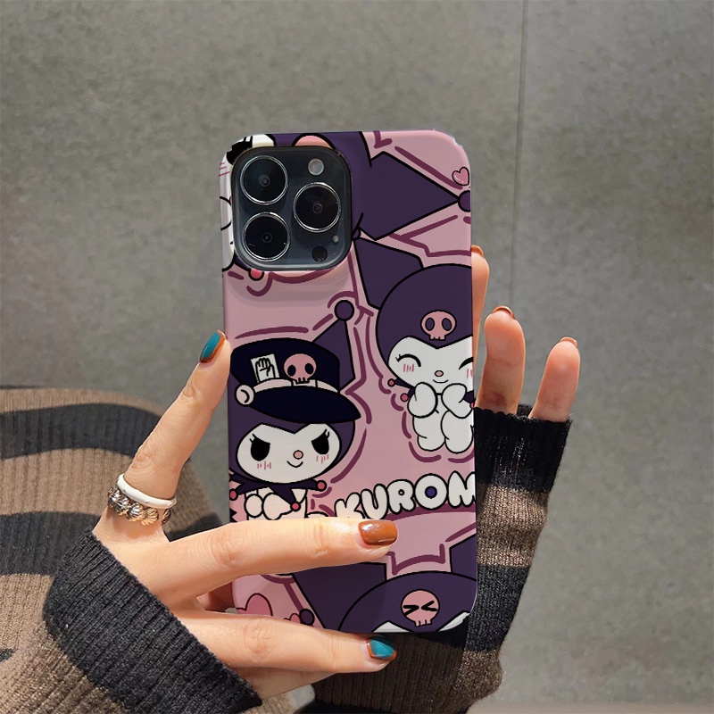 Ốp Điện Thoại Cứng Chống Sốc In Hình Kuromi Dễ Thương Cho iphone 14 pro Max 11 13 12 7Plus 8 X XS Max