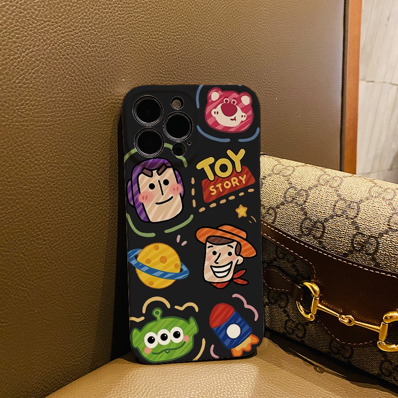 Ốp Điện Thoại Cứng Chống Sốc In Hình Toy Story Thời Trang Cho iphone 14 pro Max 11 13 12 7Plus 8 X XS Max