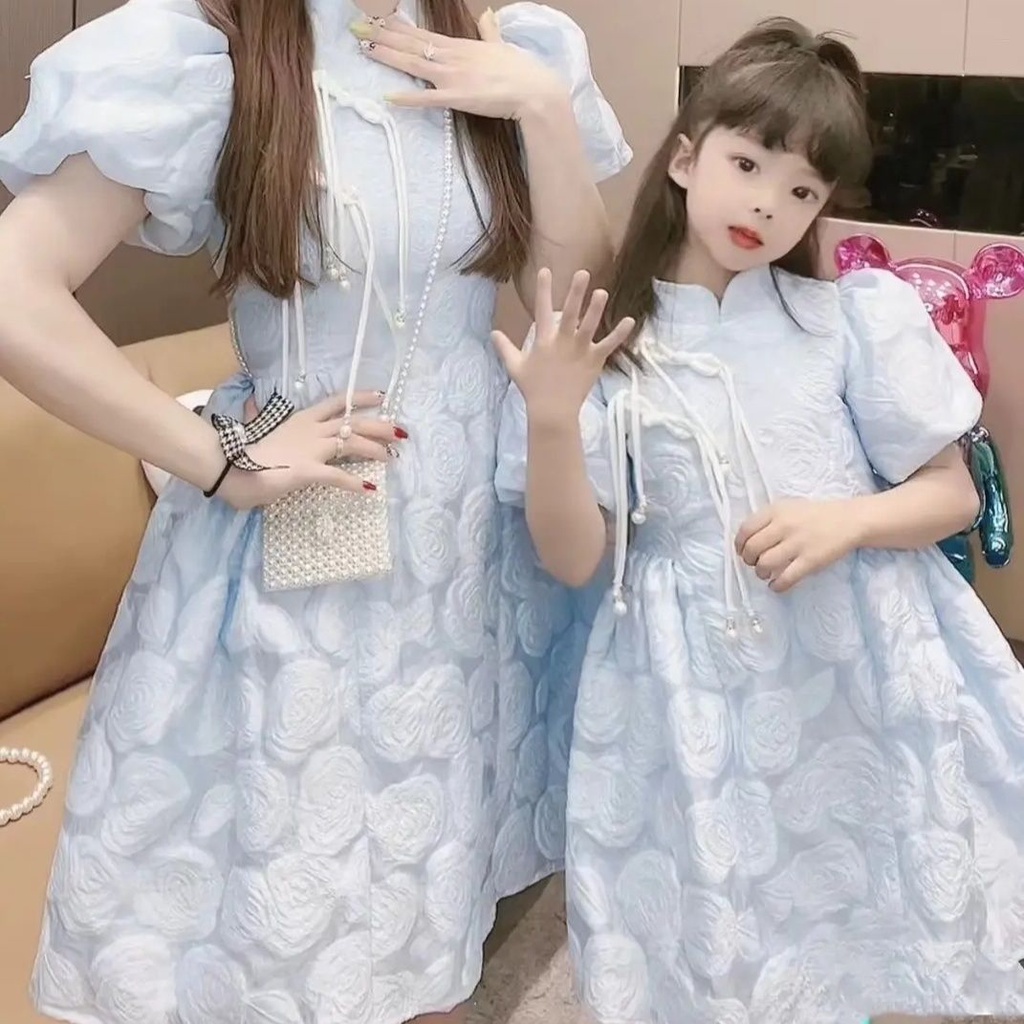 Đầm Sườn Xám Cách Tân Thời Trang Mùa Hè 2023 Cho Mẹ Và Bé