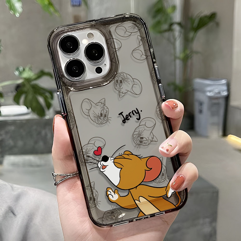 Ốp Điện Thoại Trong Suốt Chống Sốc In Hình Chuột Hoạt Hình Cho iphone 14 pro max 11 13 12 7 8 Plus X XR XSMax