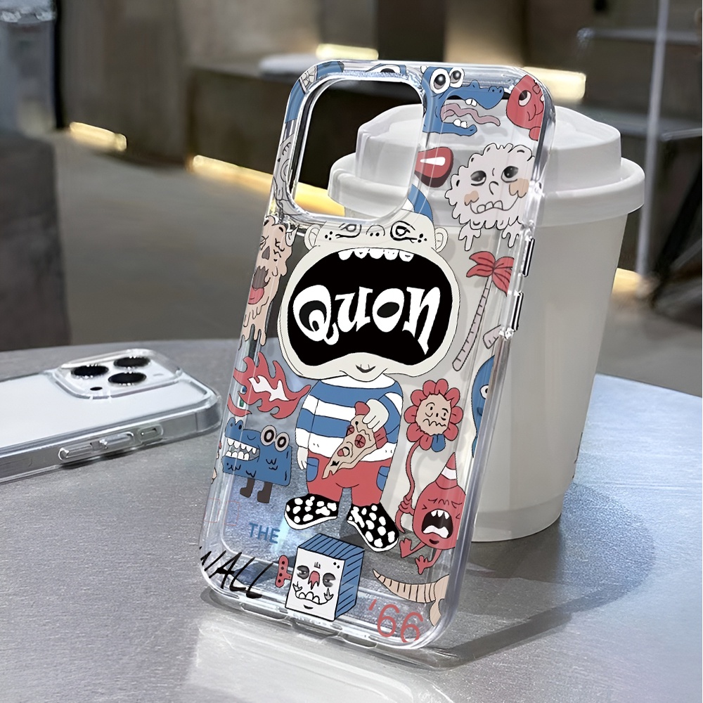Ốp Điện Thoại Trong Suốt In Hoạt Hình Ngộ Nghĩnh Cho iphone 14 pro max 11 13 12 7 8 Plus X XR XSMax