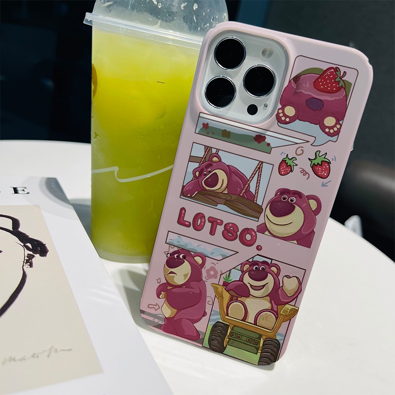 Ốp Điện Thoại Cứng Chống Sốc In Hình Gấu Lái Xe Cho iphone 14 pro Max 11 13 12 7Plus 8 X XS Max