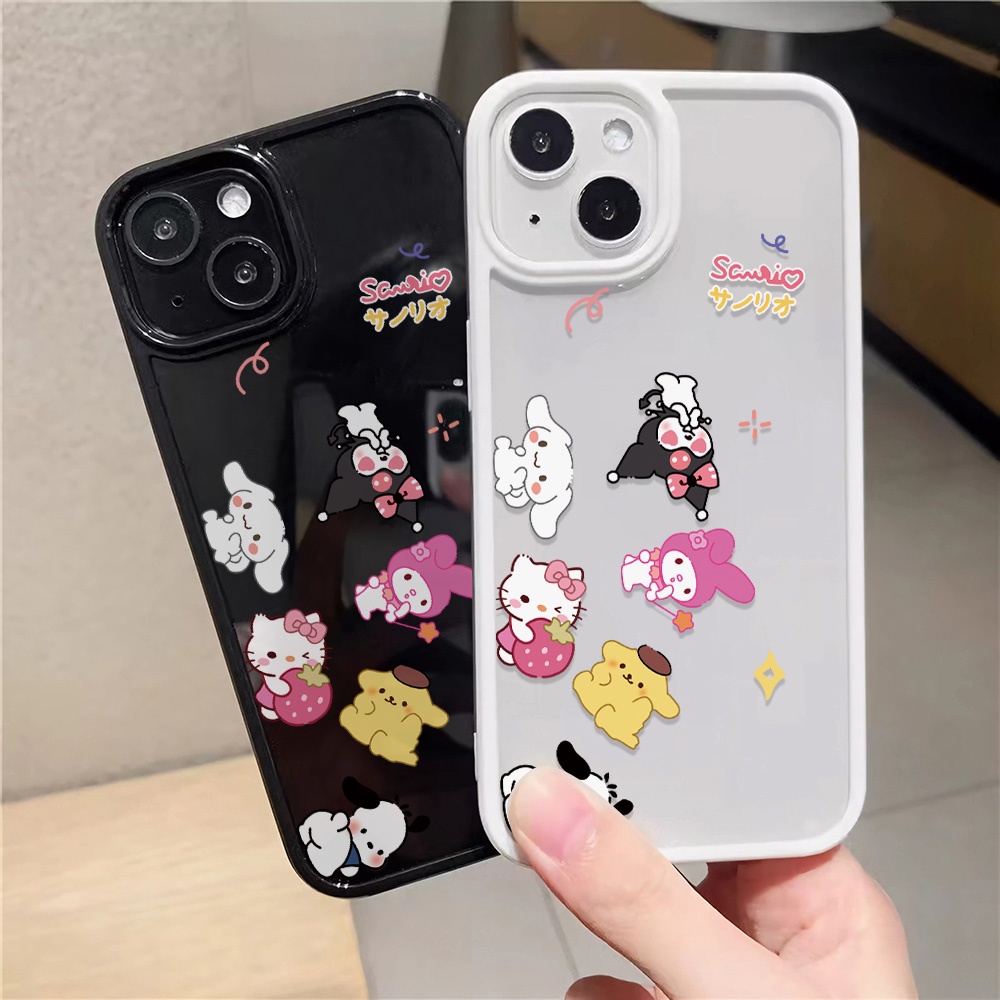Ốp Điện Thoại Nhựa Acrylic Cứng Trong Suốt In Hình Nhân Vật Hoạt Hình Cho iphone 14 pro Max 11 13 12 7 Plus 8 X XS Max