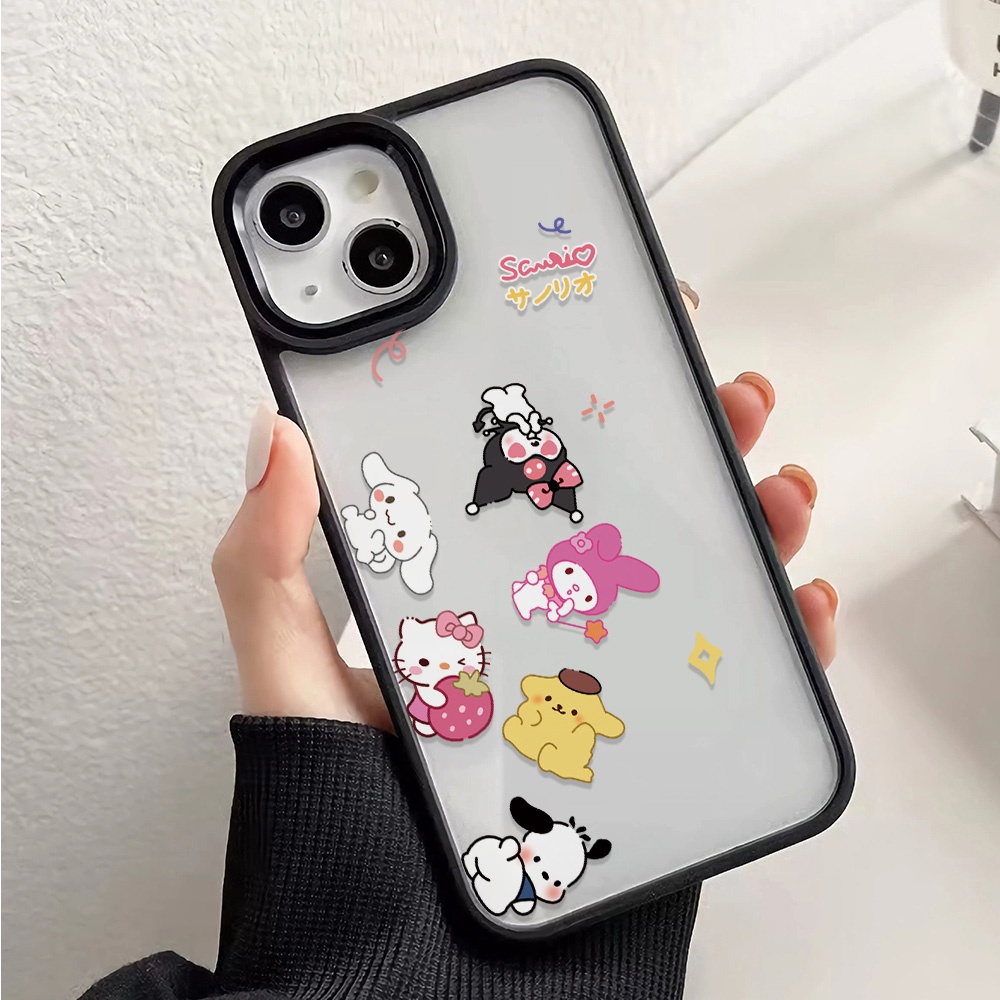 Ốp Điện Thoại Nhựa Acrylic Cứng Trong Suốt In Hình Nhân Vật Hoạt Hình Cho iphone 14 pro Max 11 13 12 7 Plus 8 X XS Max