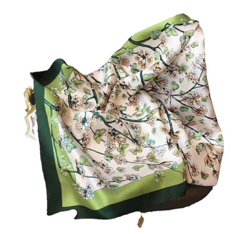 Khăn Choàng Lụa Hình Vuông Nhỏ Phong Cách Mới Phù Hợp Cho Trang Trí Áo Sơ Mi Chuyên Nghiệp