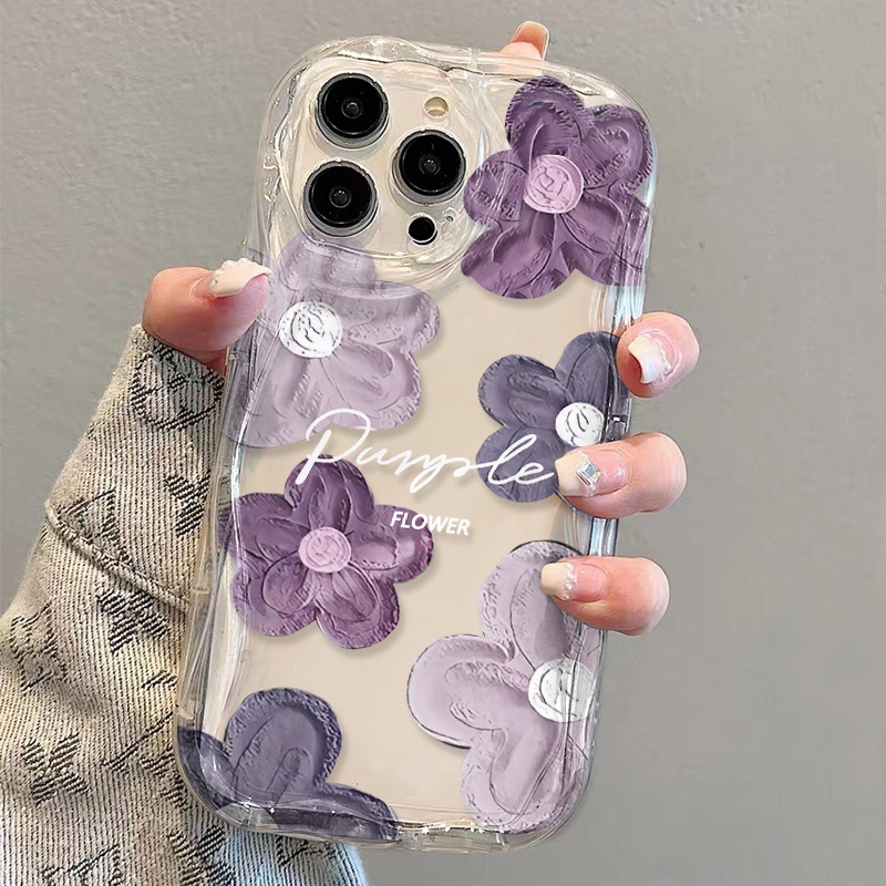 Ốp Điện Thoại Dẻo Trong Suốt Họa Tiết Hoa Xinh Xắn Cho iphone 14 pro Max 11 13 12 7Plus 8 X XS Max