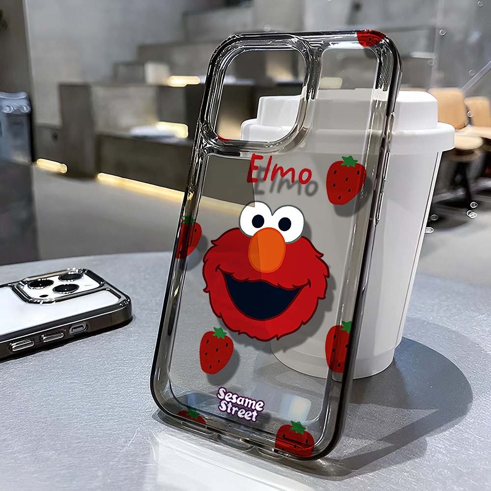 Ốp Điện Thoại Trong Suốt In Hoạt Hình Sesame Street Cho iphone 14 pro max 11 13 12 7 8 Plus X XR XSMax