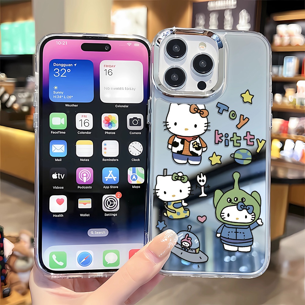 Ốp Điện Thoại Họa Tiết Hello Kitty Cho iphone 14 pro max 11 12 13 8 7 Plus X XR XSMax