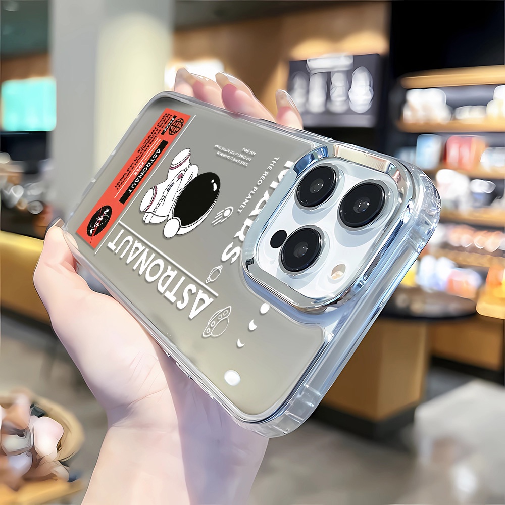 Ốp Điện Thoại Tráng Gương Họa Tiết NASA Cho iphone 14 pro max 11 12 13 8 7 Plus X XR XSMax